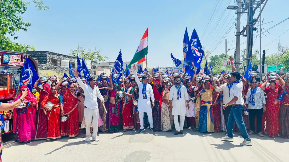 केकड़ी में अंबेडकर जयंती पर उमड़ा जनसैलाब, महिलाओं ने कलश यात्रा में लिया हिस्सा