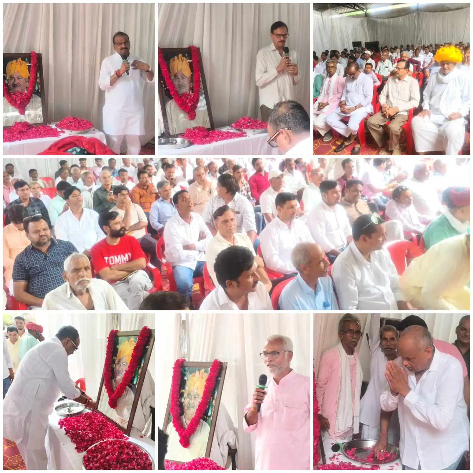 पूर्व विधायक शंभूदयाल बड़गुर्जर की 9वीं पुण्यतिथि पर श्रद्धांजलि सभा, उमड़े समर्थक, याद किए पुराने संस्मरण
